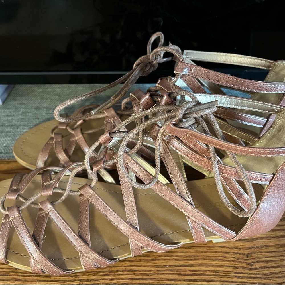 Women's Strappy Brown Sandals
